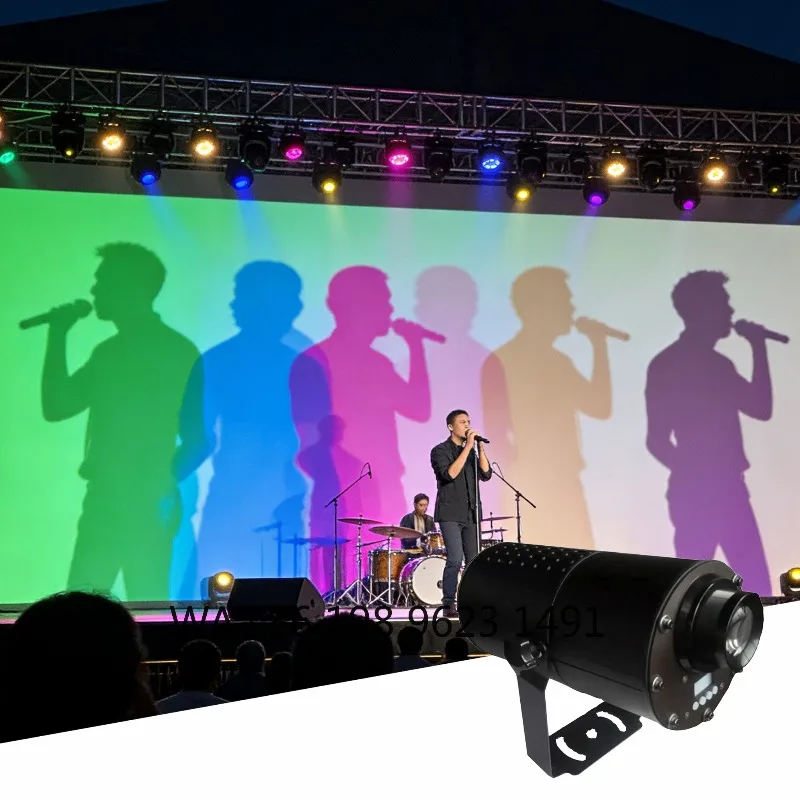 

RGBW LED DMX512 Stage Light 8000K IP65 Waterproof Multiple Shadow Stage Lighting for Event Party Outdoor Show
