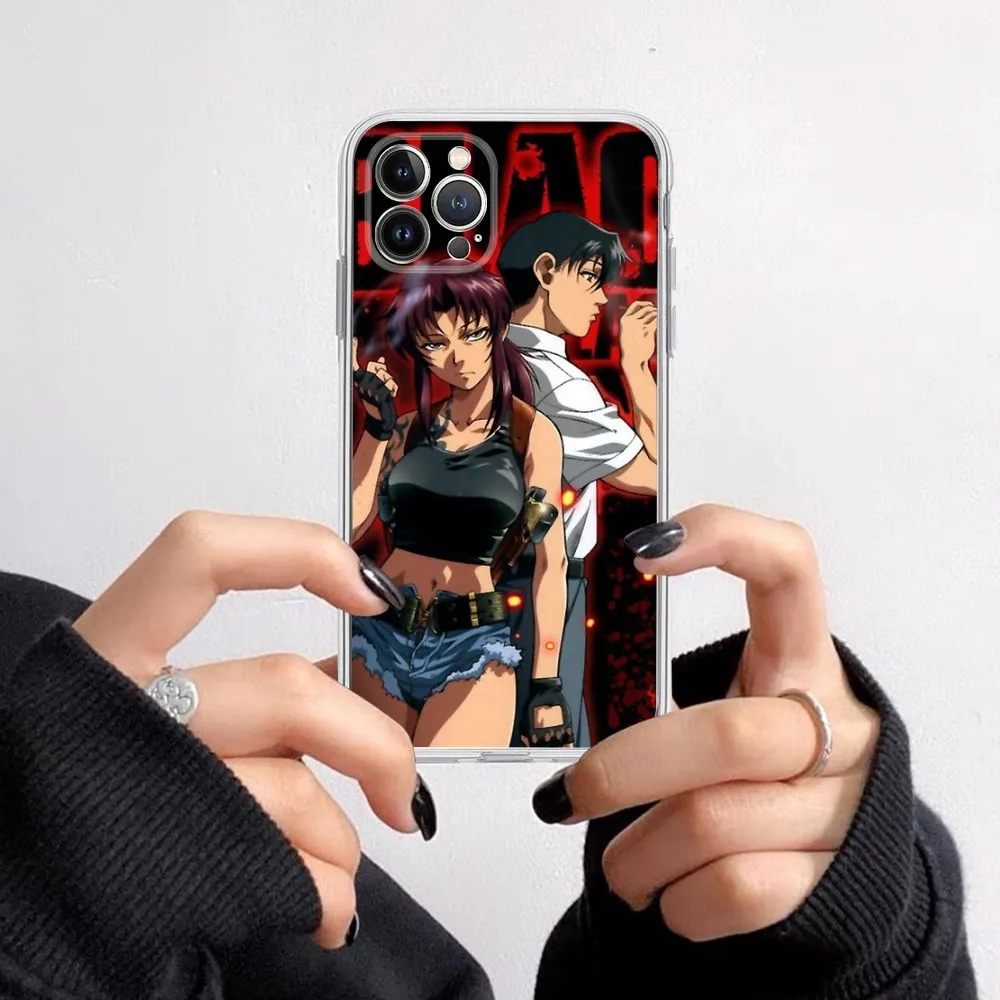 BLACK LAGOON Phone Case for iPhone 16 15 8 7 6 6S Plus X SE XR XS 14 11 12 13 Mini Pro Max Mobile Case