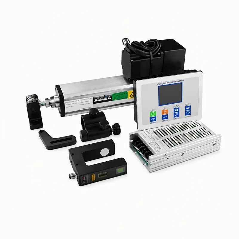 Ultrasonic Web Guide System EPC Servo Controller Edge Position Control 1t Stroke 80-400mm Automatic Correction for Printing