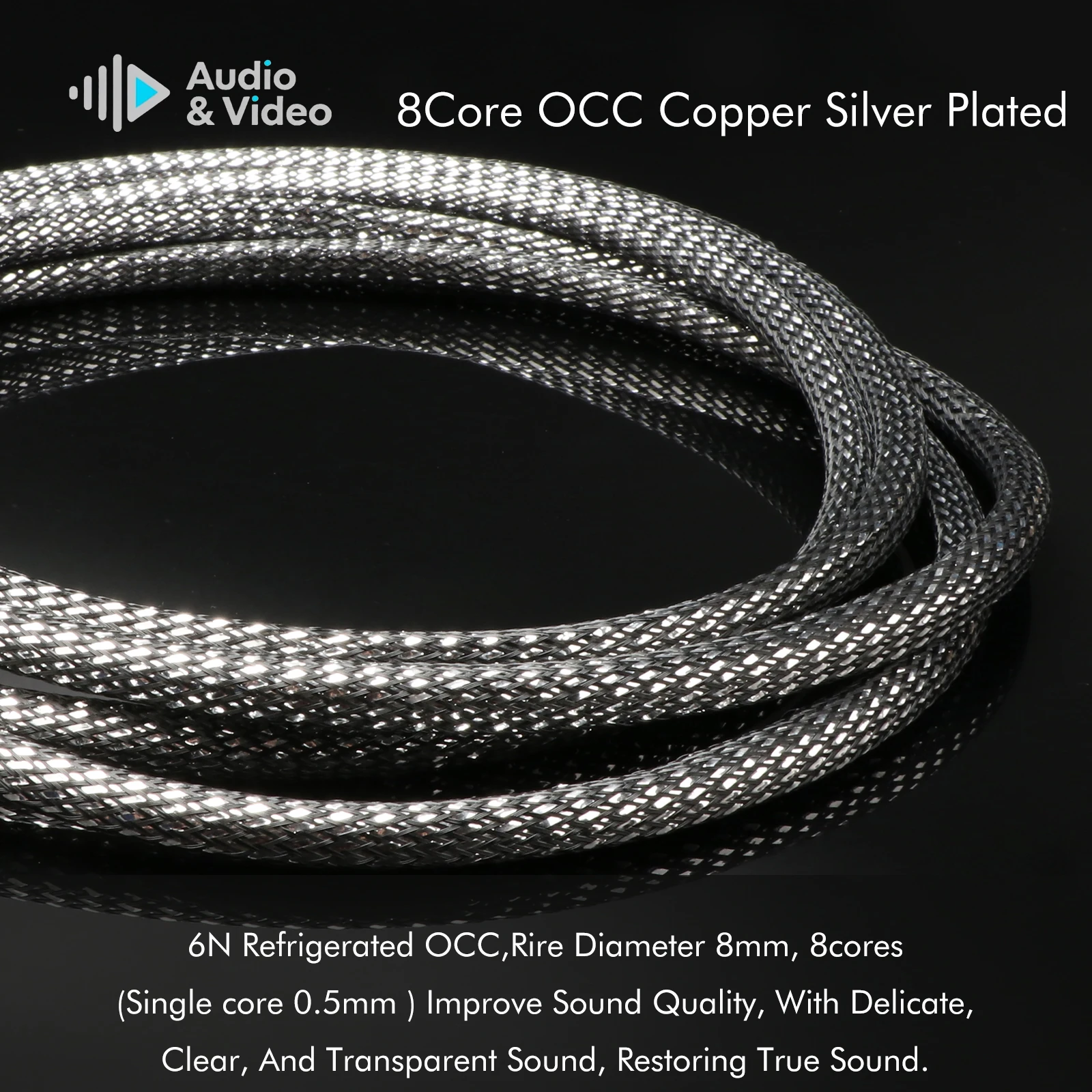 Paar XLR-Kabel Audiophile Symmetrische Kabelverbindung, 3-Pin XLR-Mikrofonkabel für Audio- und Tontechnik – Detail 6