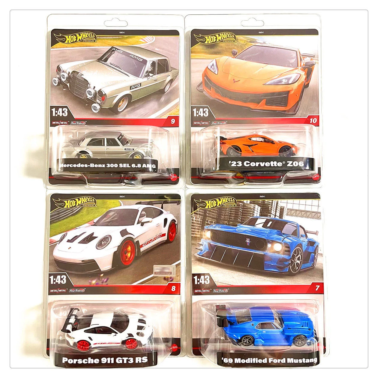 Oryginalna edycja Oryginalny 1/43 Hotwheels Samochód Autobahn Polizei Gt3 Rs Treasure Małe samochody sportowe Model kolekcjonerski Zabawki Chłopcy Prezent