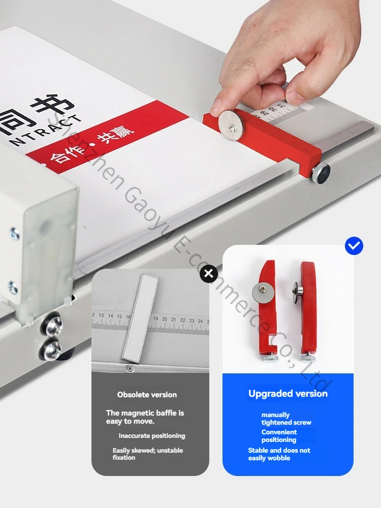 YH-460A Manual Indentation Machine Cover Book Crease Paper Business Card Greeting Folding Press Graphic Binding Flip Book Line