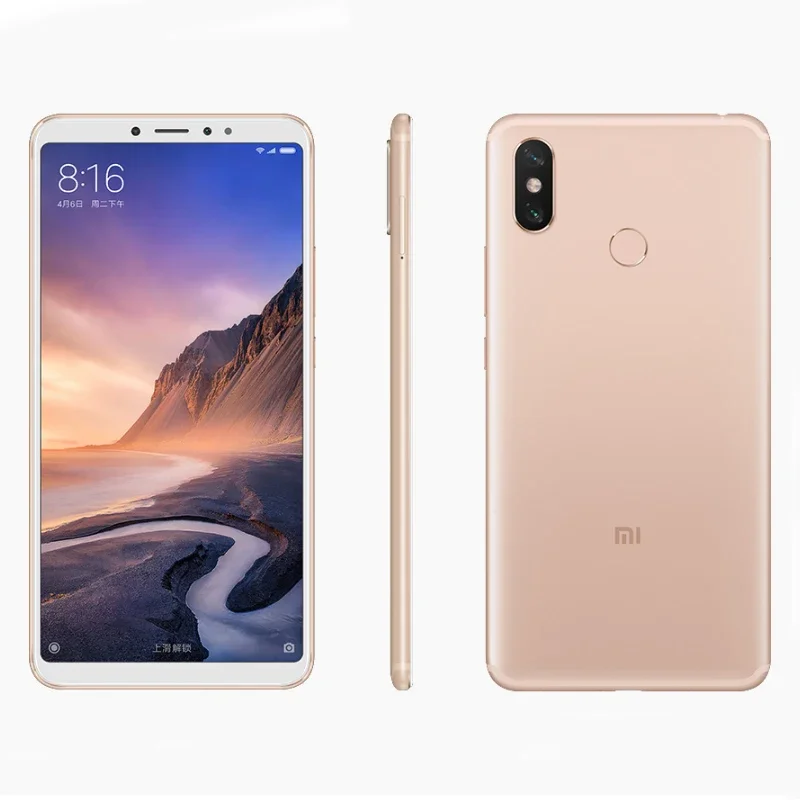 Xiaomi Mi Max 3 Snapdragon 636 스마트폰 6.9인치 빅 스크린 5500mAh 배터리 12MP Bluetooth 5.0 Android사용 전화