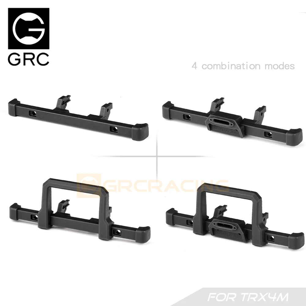 KXRC TRX4M 3D Printing Front Bumper Multi-form Combination for 1/18 RC Crawler Car Traxxas TRX4-M Defender Upgrade Parts