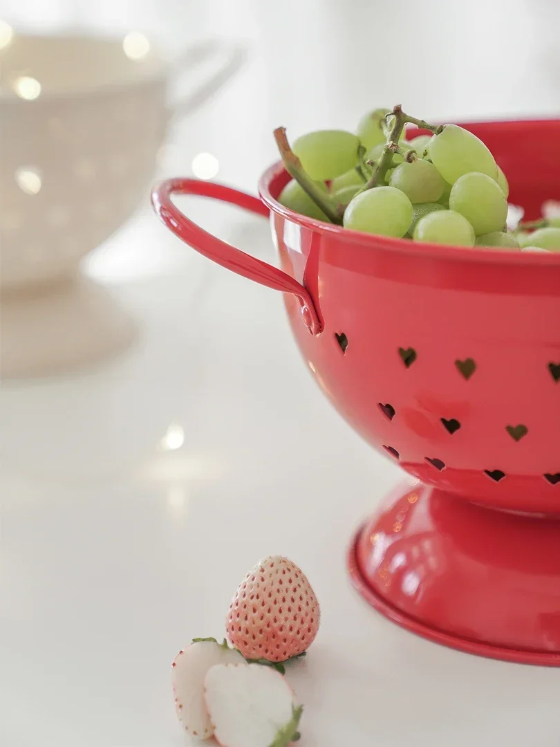 French Chic fruit basket living room home fruit bowl drain sink retro pastoral creative storage tray Nordic style