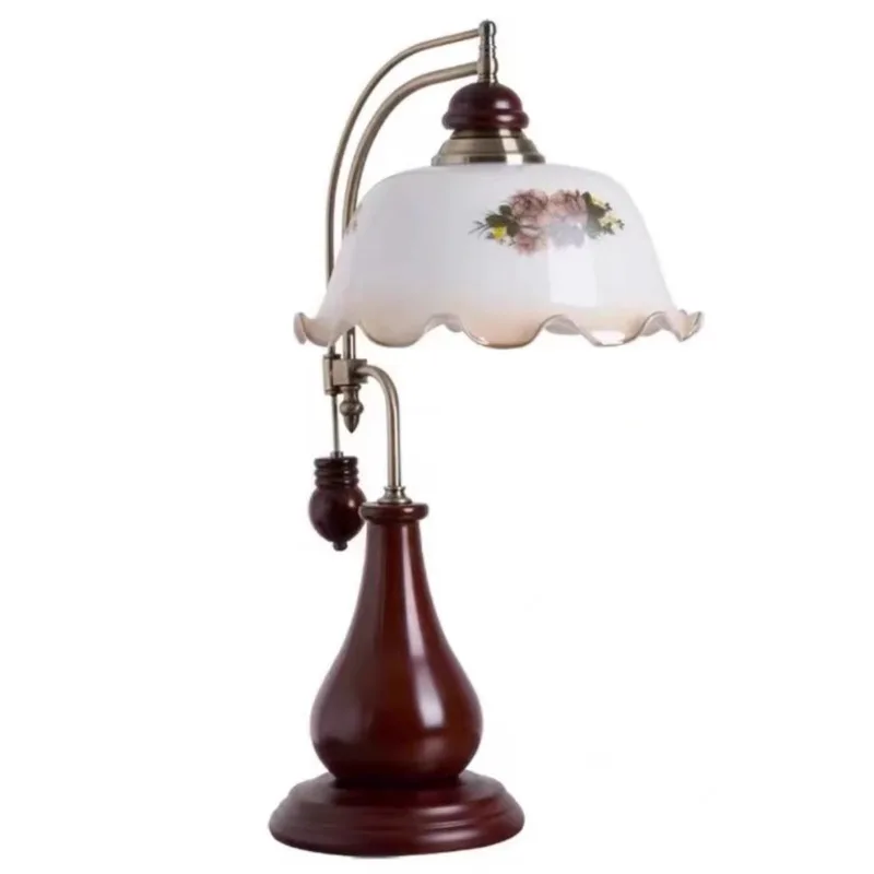 Table retro  bedroom study dimmable bedside  lamp