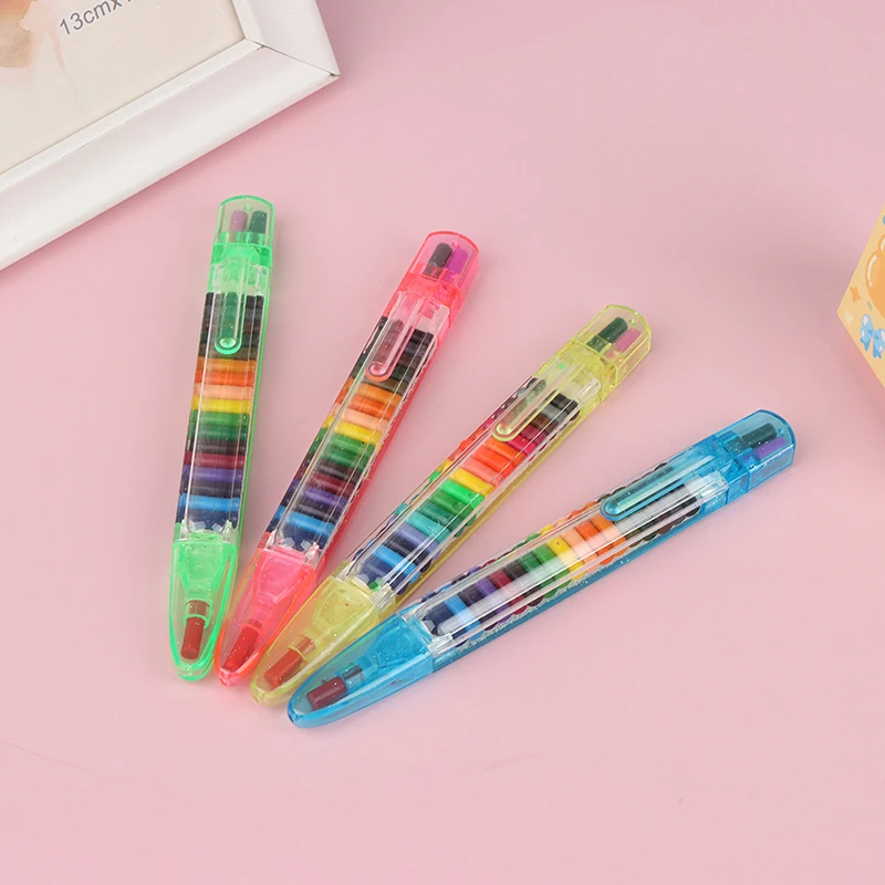 1pc Kawaii Crayons Oil Pastel Creative Colored Graffiti Pen For Kids Painting Drawing Supplies Student Stationery 20 Colors