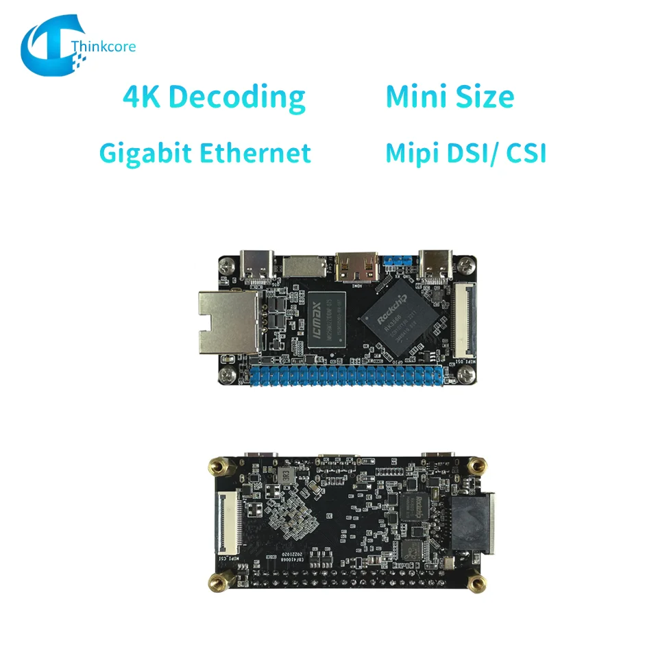 Rockchip RK3566 Mini PC DIY Electronics Kit  Arm SBC Computer Motherboard  For Artificial Intelligence 4GB Mipi DSI CSI Gigabit