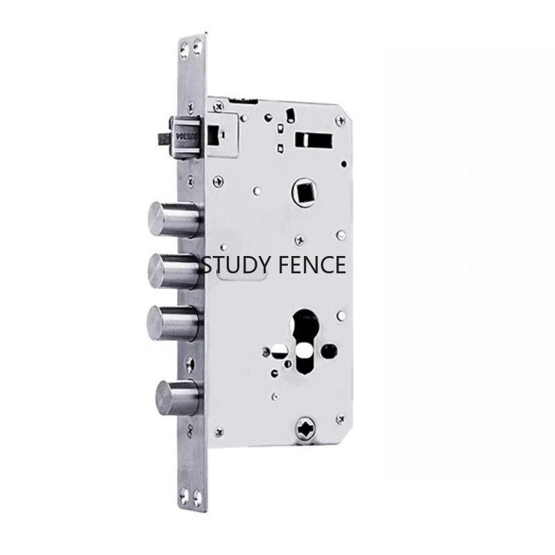 Stainless Steel Anti-theft Door Lock Body Silent Door Lock Body Universal Bedroom Lock Body Hardware Accessories Without Keys