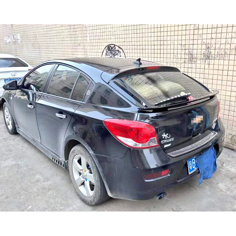 Trunk Spoiler Carbon Surface MT Style Car Refit Accessories Rear Wing For Chevrolet Cruze Hatchback 2013 - 2015