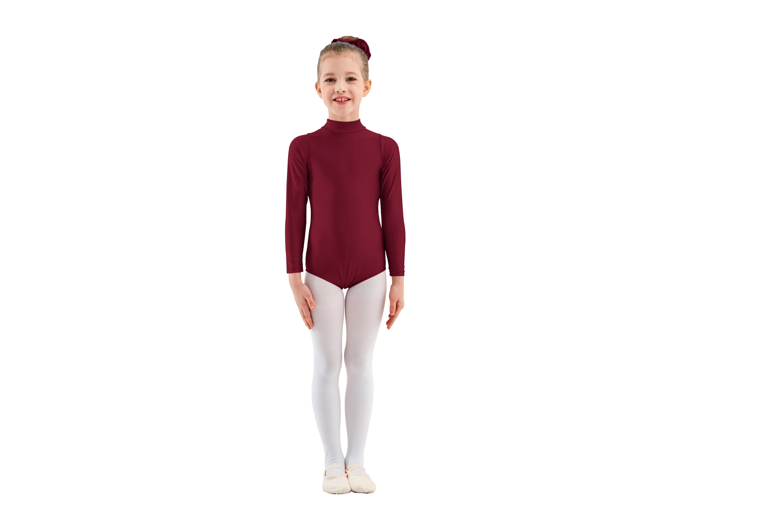 

Kids Stretch Spandex Classic Long Sleeve Ballet Dance Leotards for Toddler Girls Boys Professional Gymnastics Bodysuit