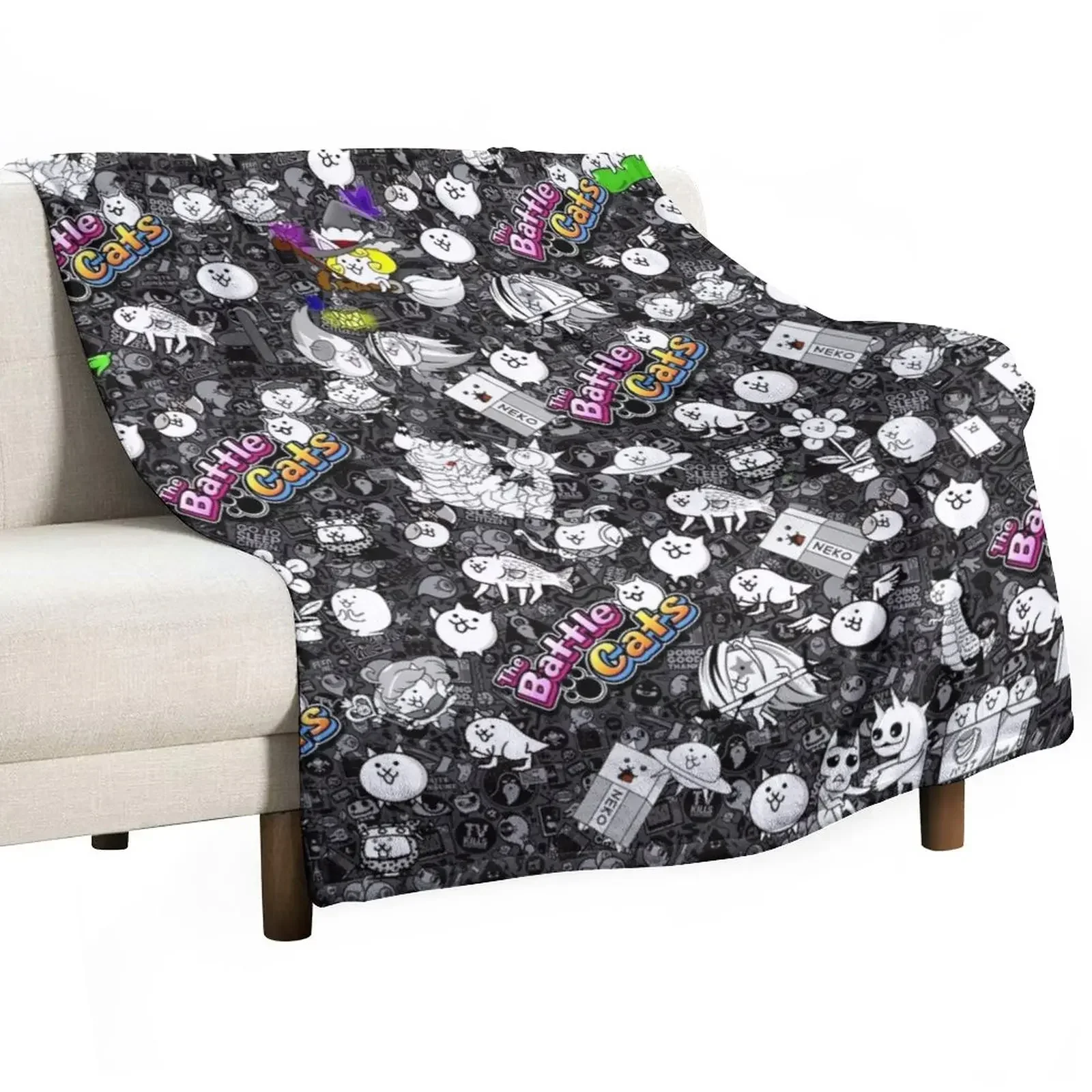 

Battle Cats Throw Blanket christmas decoration Sofas Heavy Soft Blankets