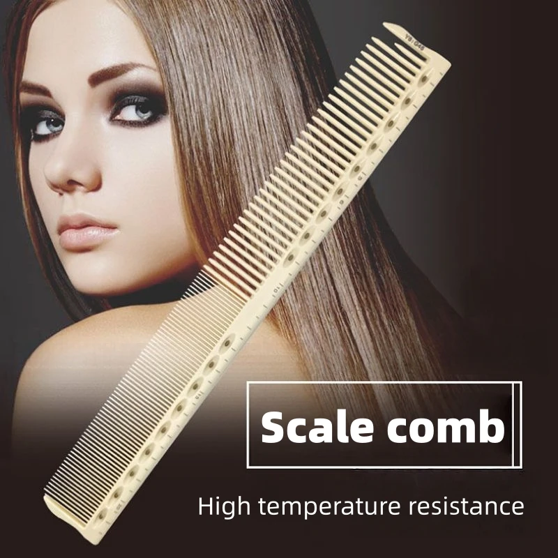 1Pc Hairdressing Comb Hair Cutting Comb Natural Resin Double Sided Scale Barber Shop Hair Salon Professional Styling Tool Y0416
