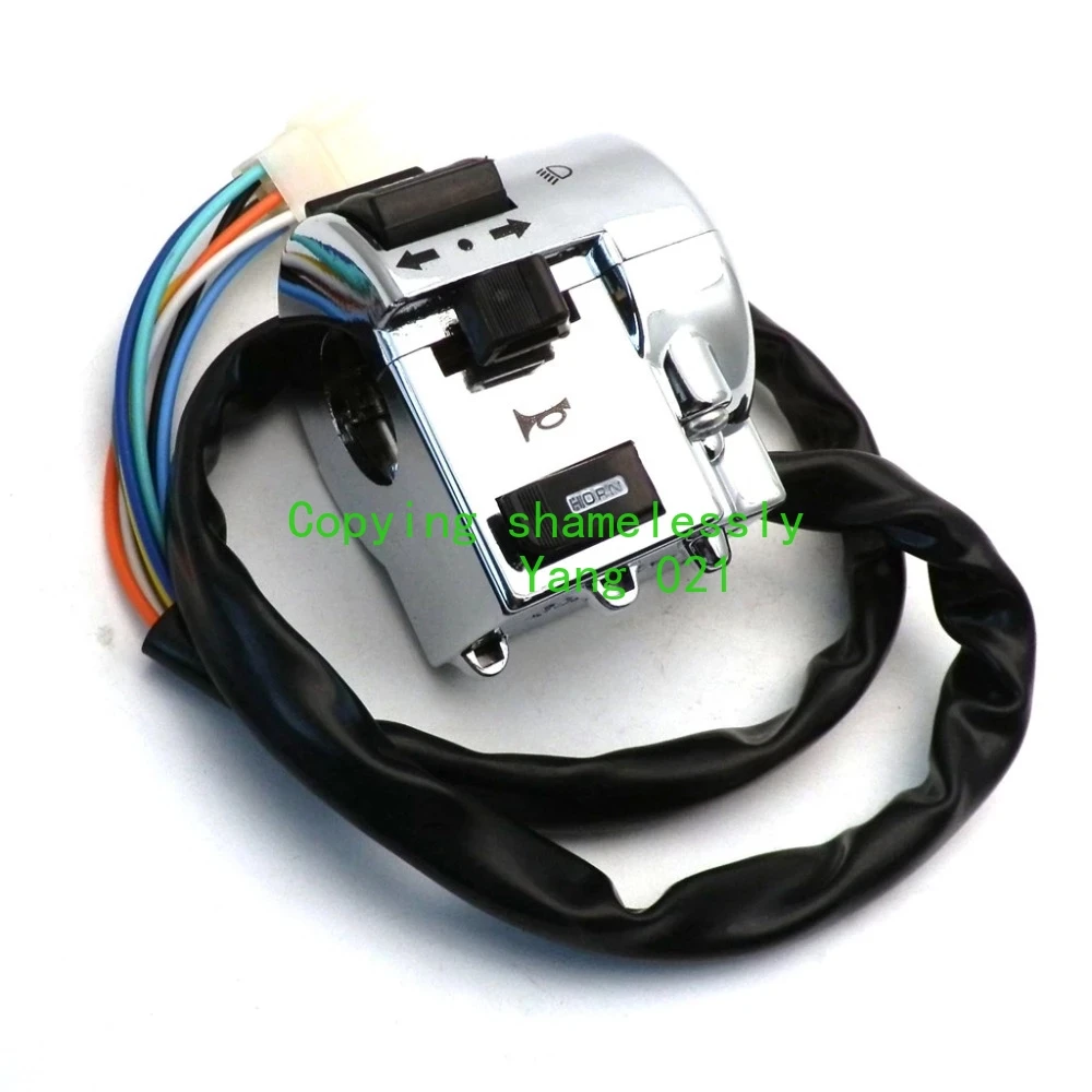 1 Pair Right and Left Side Chrome Plated Control Switch for GY6 Moped Retro Scooter 50cc 125cc 150cc image 5