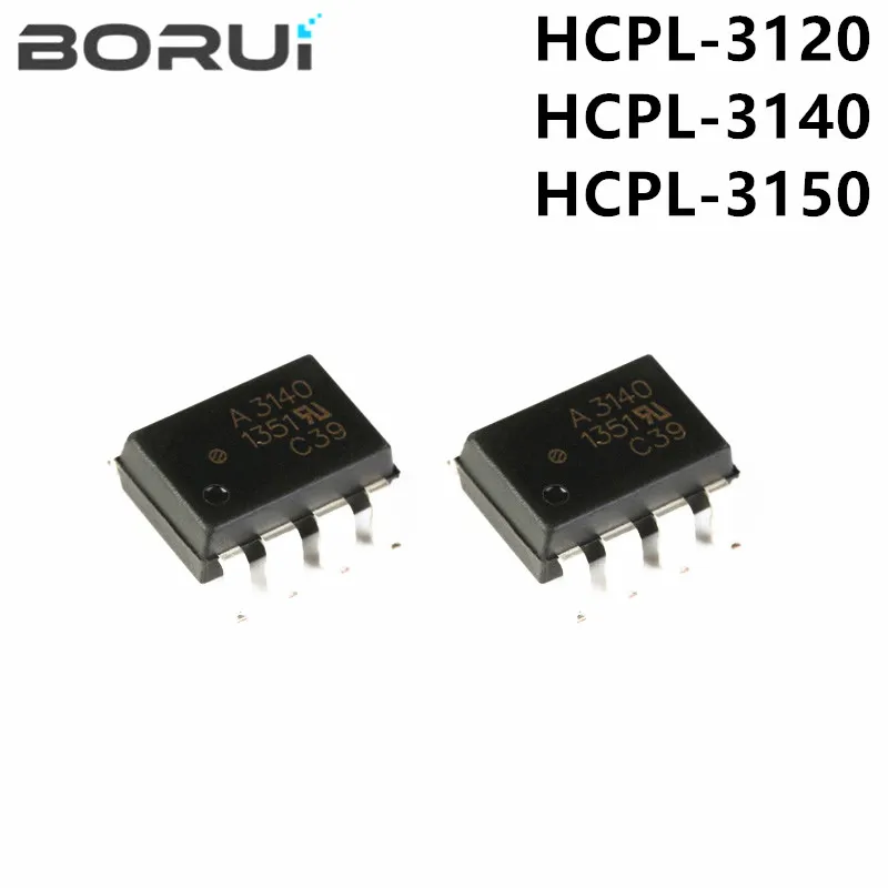 10PCS/LOT HCPL-3120-500E SMD A3120 SOP-8 HCPL3120 HCPL-3140 A3140 HCPL3140 HCPL-3150 A3150 Optocoupler