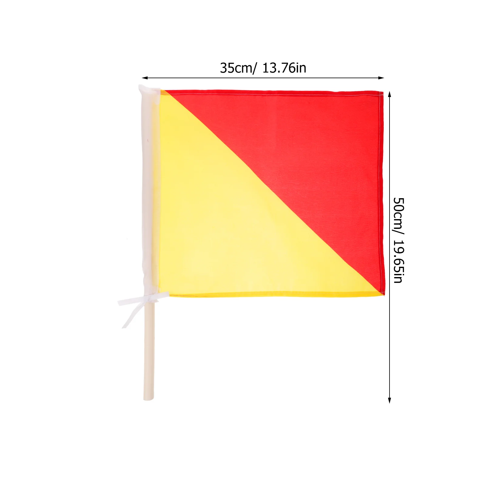 2 Pcs Language Flag Commanding Signal Flags Polyester Race Conducting Equipment