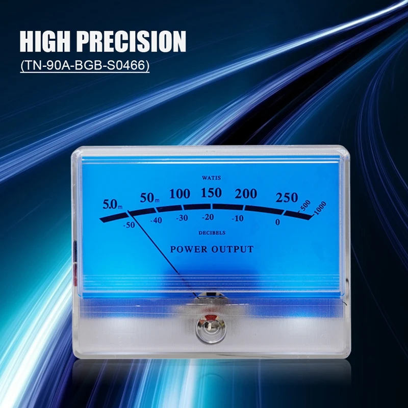 1 Piece TN90A Pointer VU Meter High-Precision Digital Power Meter As Shown Plastic Audio Spectrum For Speaker Amplifier