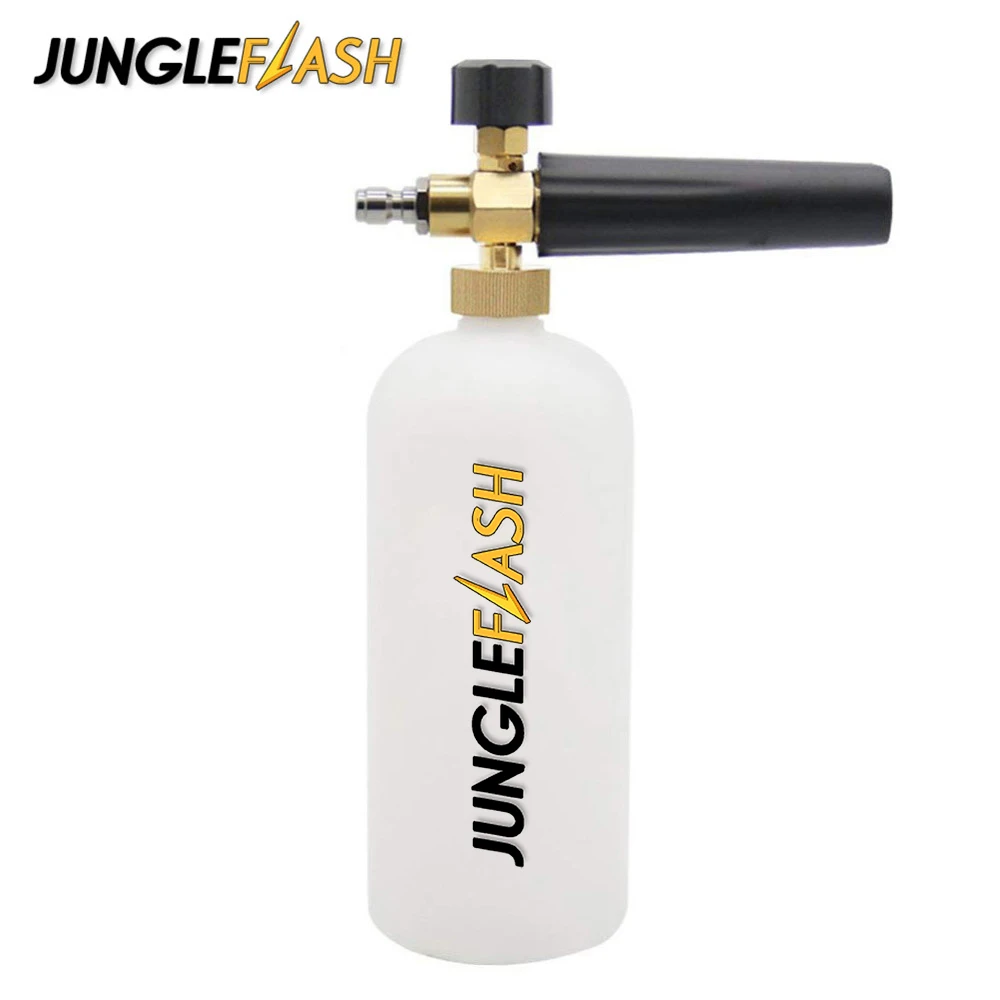 JUNGLEFLASH High Pressure Washer Snow Foam Lance Series Soap Foamer Adjustable Foam Nozzle Professional Generator Car Washer