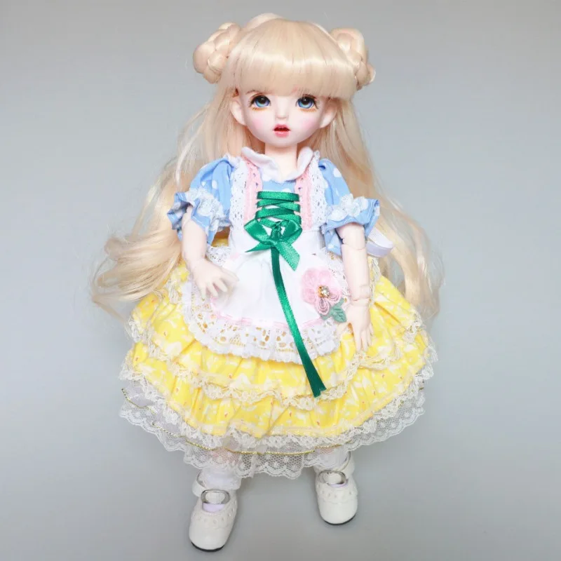 

BJD/SD Doll Wig Cute Doll Accessories Pan Hair Fake Hair Head Cover Long Curly Hair Full Bangs