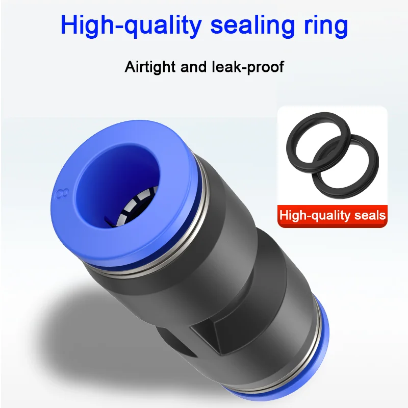 10PCS/pack PU PG Plastic Pneumatic Push In Connector Quick Straight Quick-Connect Reducer Fitting 4mm 6mm 8mm 10mm