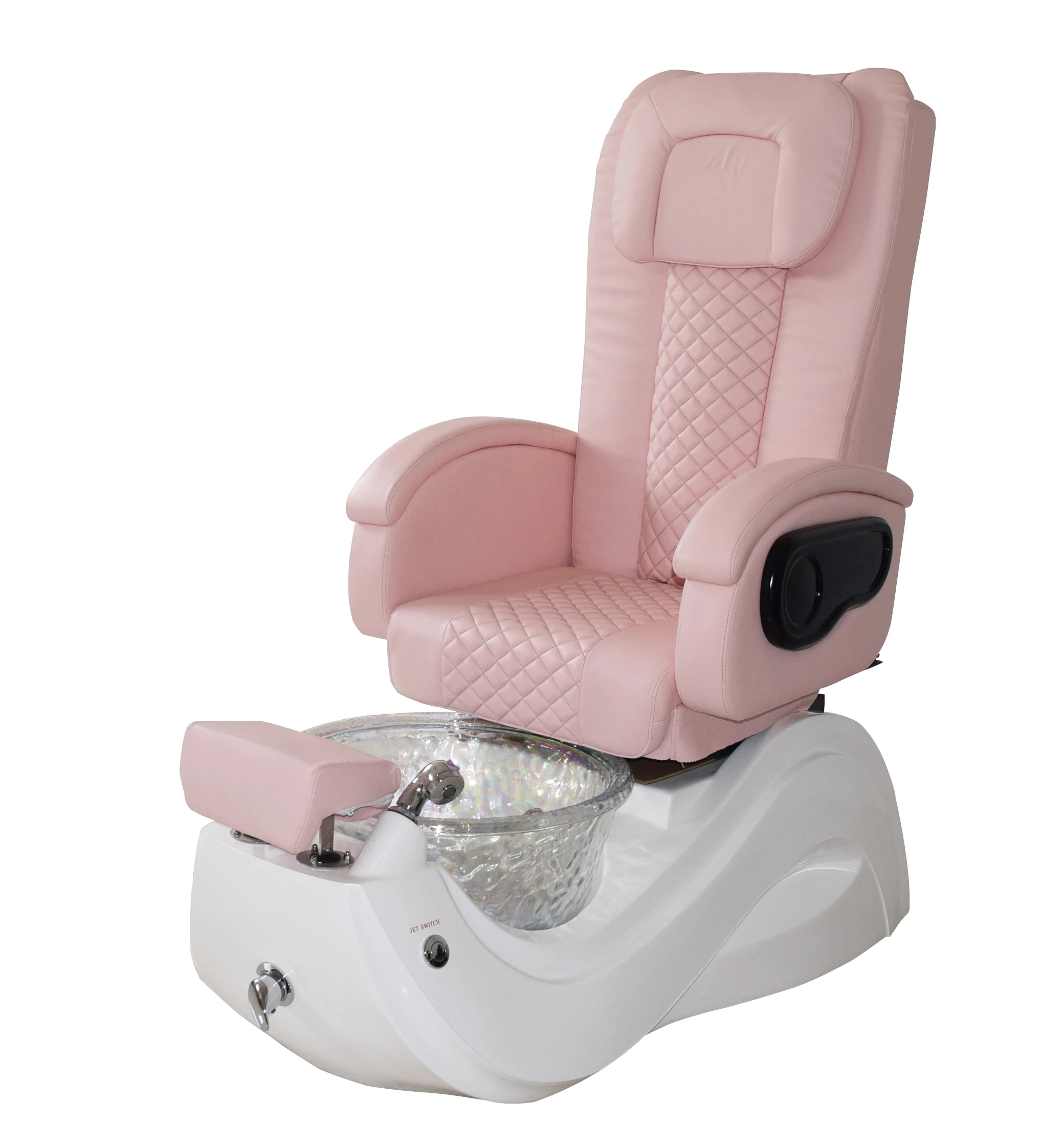 luxury nail salon furniture pink color cheap spa pedicure chairs for foot spa for girls