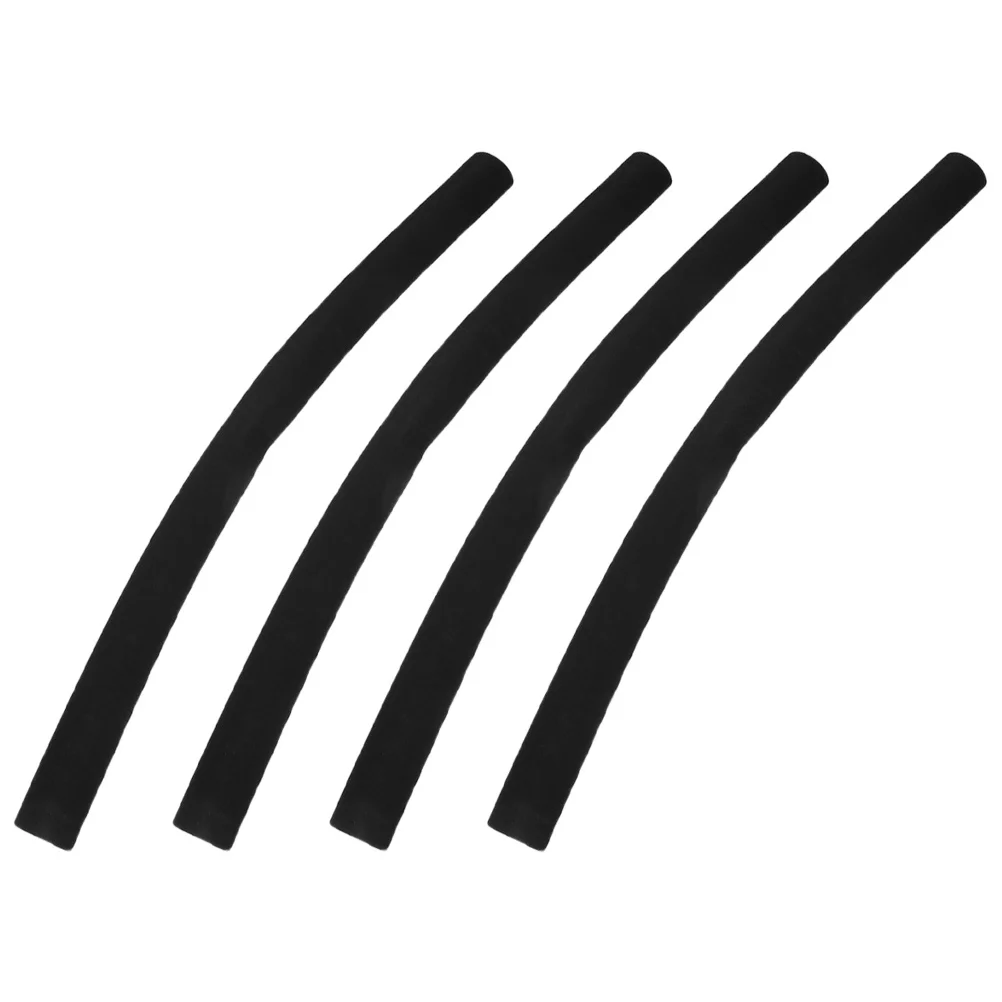 4개입 유모차 핸들 커버 부드러운 스펀지 편안한 논슬립 핸들 보호대 블랙 카트 트롤리 그립 교체용