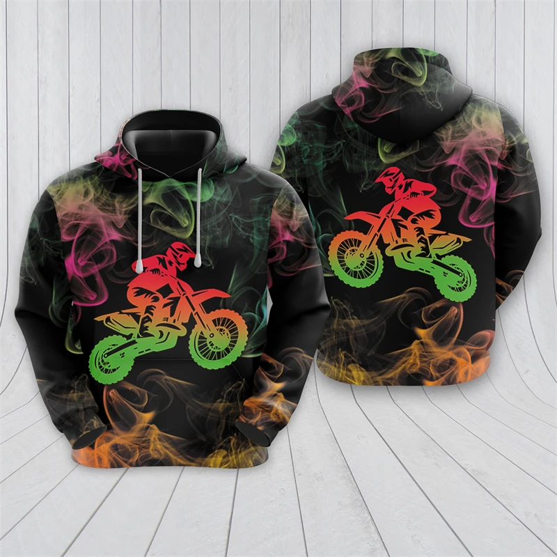 Motorcycle Club Graphic Sweatshirts Motorbike  Racing 3D Print Hoodies For Men Clothes Casual Hawaiian Hoody Boy Team Pullovers