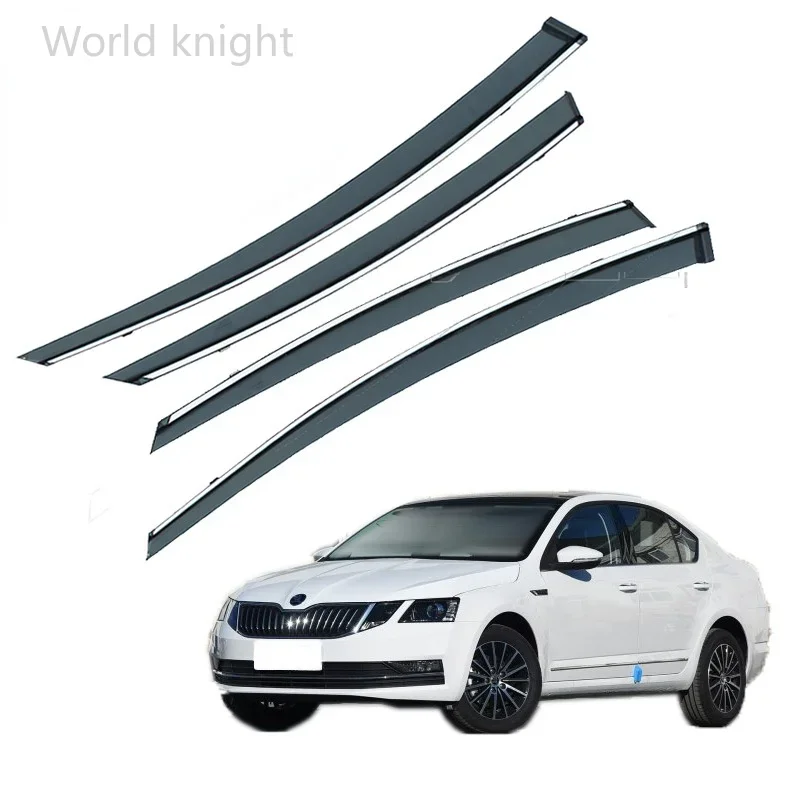 For Skoda Octavia 2007 2008 2009 2010 2011 2012 2013 2014 Window Visor Wind Rain Sun Smoke Guard Deflector Vent Shade Shelter