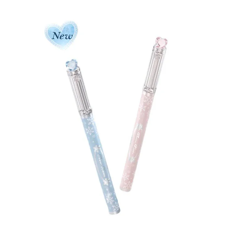 Flower Knows Snow Ballet Liquid Eyeliner 0.01mm Ultra-Fine Tip,Smudge-Proof & Long-Lasting Dual-Ended Brow Gel & Pencil Eyeliner
