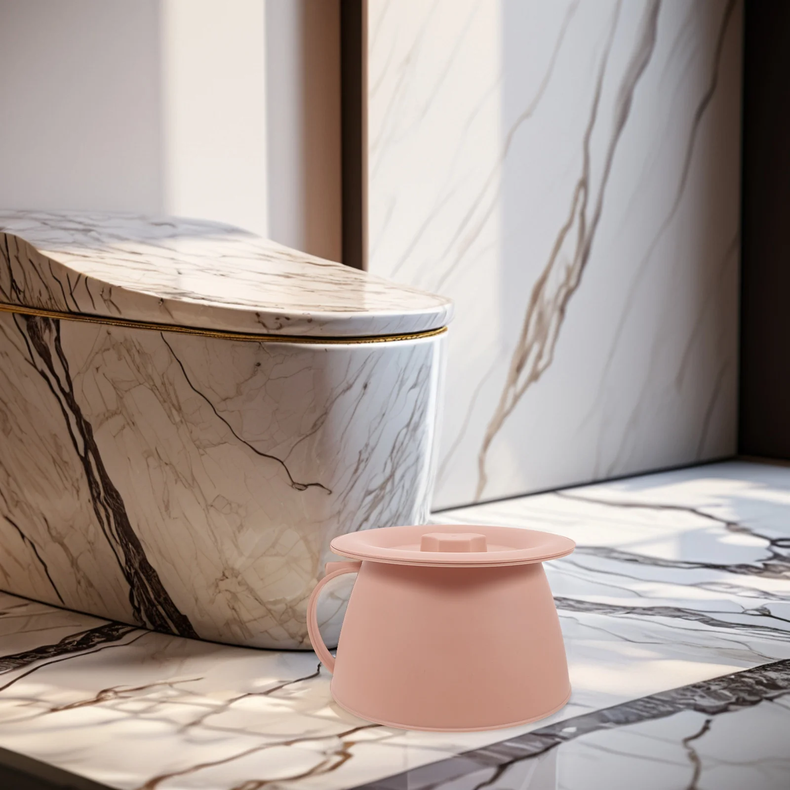 

1Set Plastic Chamber Pot Multifunctional Bedside Urinal for Adults Patients Elderly Women with Lid Comfortable Seat