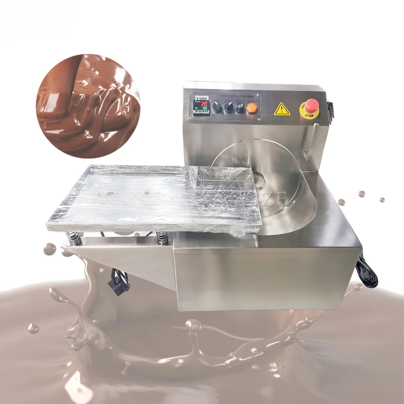 Mini small automatic ice cream chocolate coating pan tempering and melting molding machine prices