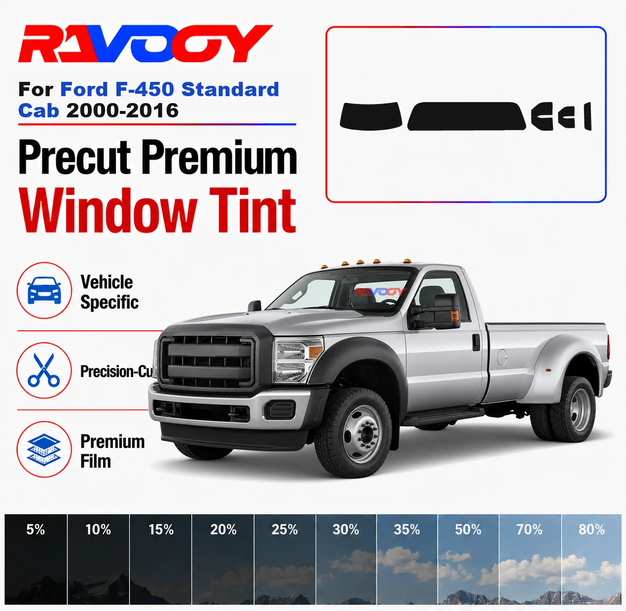 premium-precut-window-tint-kit-front-rear-windows-for-ford-f-450-standard-cab-2000-2016-complete-set-car-solar-nano-ceramic-film