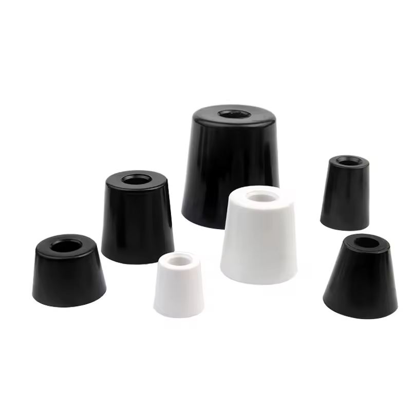 4pcs Black Rubber Feet diy Furniture  legs Floor Protector Cushion damping pad With gasket Instrument case foot base - Image 2