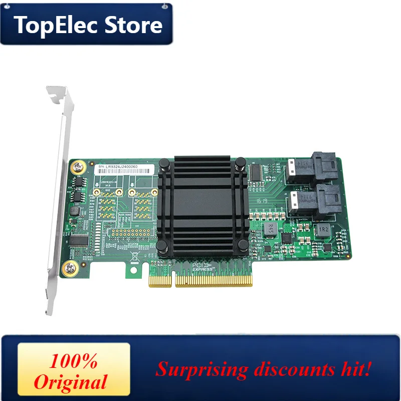 TopElec PCIe 3.0 x8 to 2 Port U.2 SFF-8643 NVMe Switch Adapter Card-LRNV9324-2I