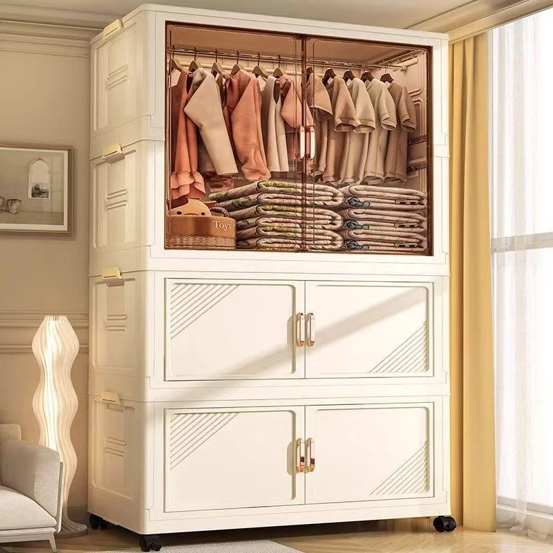 خزانة ملابس للأطفال بدون تثبيت، خزانة تخزين منزلية بسيطة، خزانة ملابس أطفال لغرفة النوم، حل تخزين الأثاث سهل الاستخدام