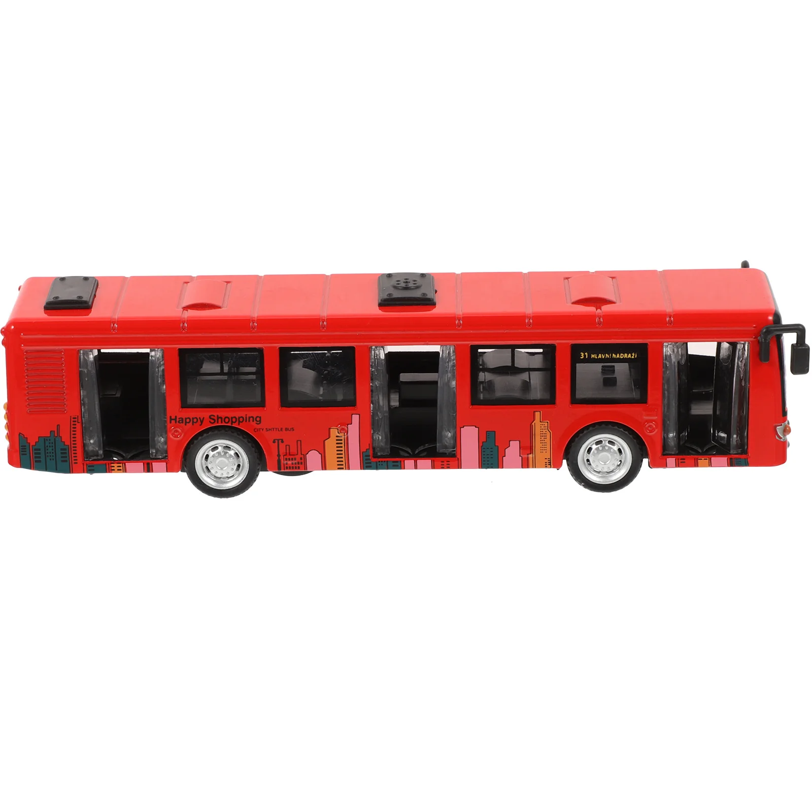 Model autobusu ze stopu aluminium Samochody dziecięce Zabawki Zestaw Kidcraft Abs Plastic Boys Pull Back dla