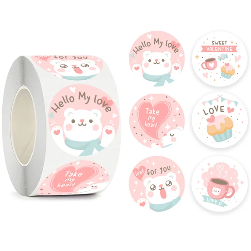 50-500pcs Children's Cute Animal Scroll Reward Stickers For School Teacher Supplies Student Kids Inspirational Labels