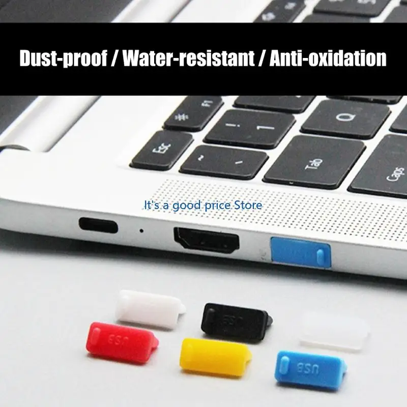 Silicone USB Port Cover Dustproof USB Protective Plug Universally Fit Caps Protectors for Computers Laptops Accessories
