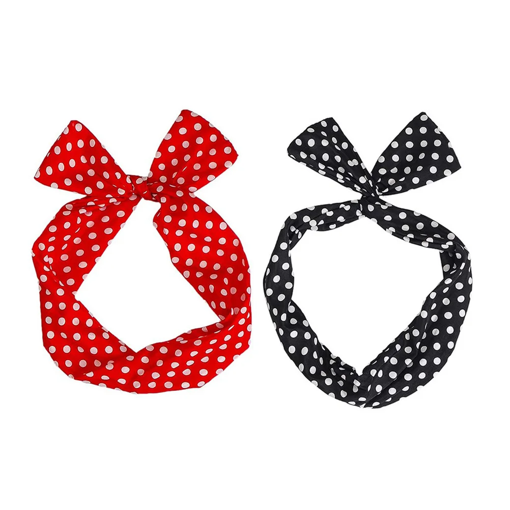 

2pcs Rabbit Ears Headbands Women Girls Yoga Baby Hair Accessories Elastic Spa Makeup Washing Shower Cloth Wide