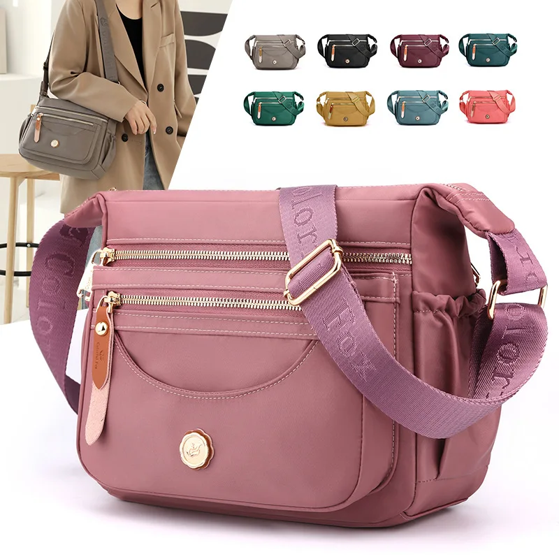 

Fashion Shoulder Crossbody Bag for Women Messenger Bags Waterproof Nylon Ladies shopping Handbag