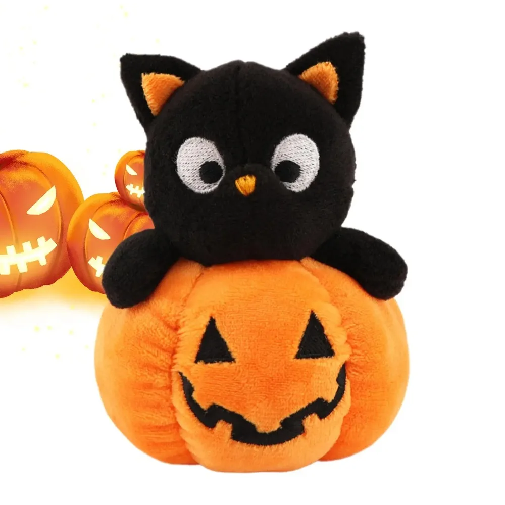 2026Cute Plush Keychain Halloween Plush Toys Adorable Stuffed Ghost Pumpkin Character Pendant Halloween Bag Charm Holiday Gifts