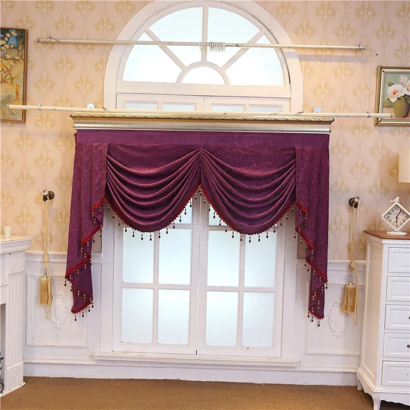 European And American High-Quality Valance For Living Room Bedroom Hotel Apartment Windows Customization Curtain Valance