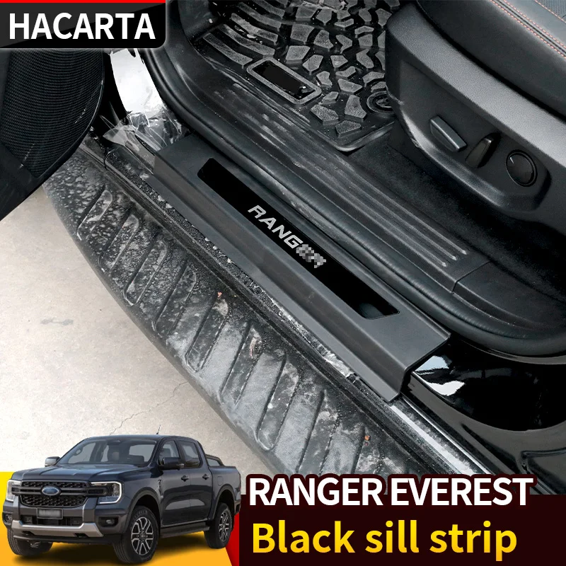 For the 2023 Ford RANGER EVEREST modified welcome pedal sill strip trim 23 models