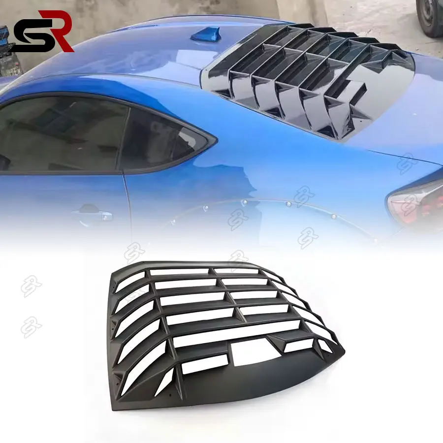 For Toyota BRZ GT86 86 Carbon Fiber Rear Window Shutters Top Wing Spoiler Air Outlet Diffuser Shutter Frame Auto Accessories