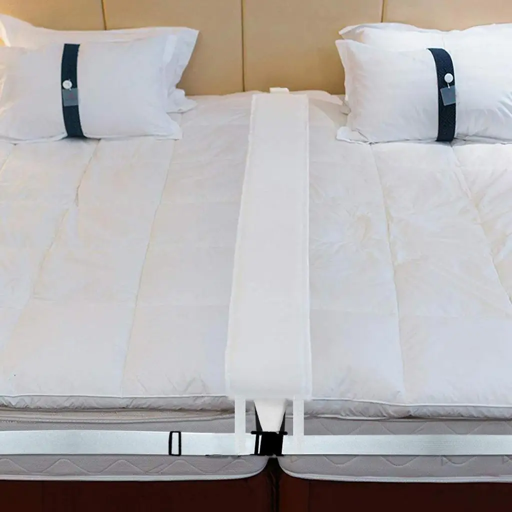 Bed Bridge Connector Kit with Adjustable Gap Filler Strap for Twin XL to King Flexible Bed Arrangement