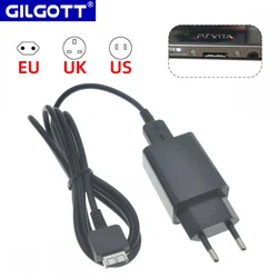 Black USB Charging and Data Cable & Power Adapter Charger for SONY PlayStation VITA PCH-1000 PSV1000 EU/US/UK Plug