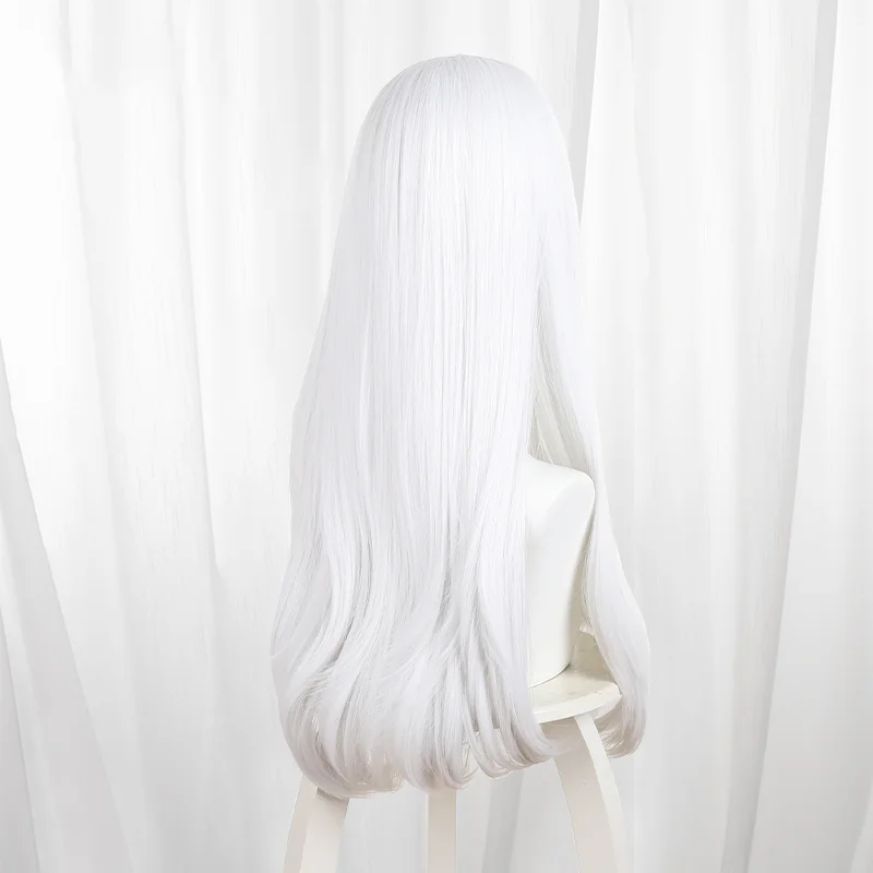 วิกผมคอสเพลย์เกมดูเอทไนท์แอบซิส เบเรนิกา ผมยาวสีขาว สำหรับงานคอมิคอน ปาร์ตี้ ผู้ใหญ่ ผู้หญิง ผู้ชาย