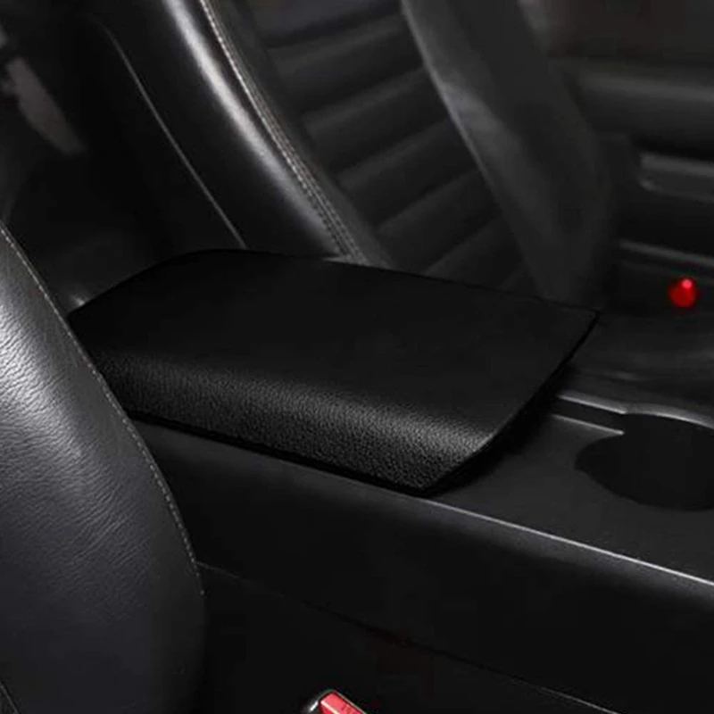 2X Center Console Armrest Cover Armrest Box Pad For Ford Mustang 2005 2006 2007 2008 2009 5R3Z6306024AAC G5ZZ-6306024