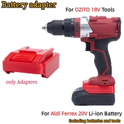 For Aldi Ferrex Active Energy 20V Li-ion Battery TO OZITO 18V Cordless Drill Tool Battery Adapter/Converter(Only Adapter)