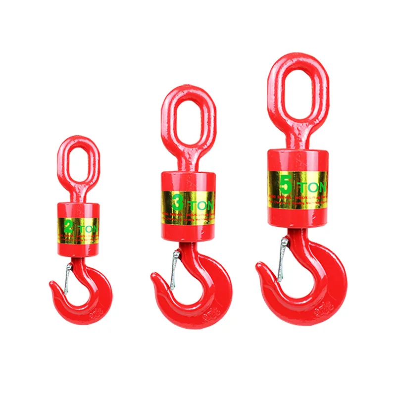 360 degree rotating lifting ring with large hook for vertical oil field